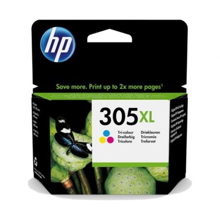 Cartucho de Tinta Original HP nº305XL Alta Capacidad/ Tricolor