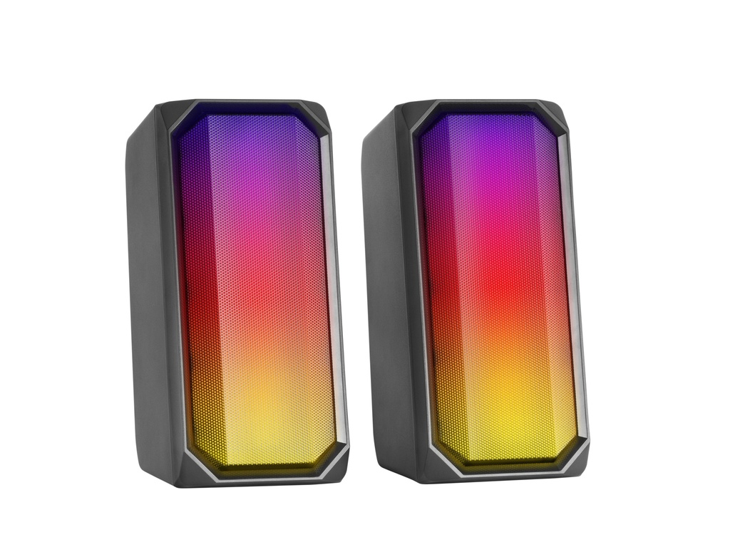 Altavoces con Bluetooth Mars Gaming MSRGB/ 15W/ 2.0