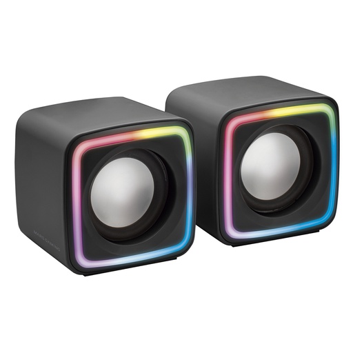 [TAC-ALT MSCUBE BK] Altavoces Mars Gaming MSCUBE/ 8W/ 2.0/ Negros
