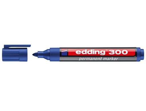 [300-03] Edding 300 Rotulador Permanente Color Azul